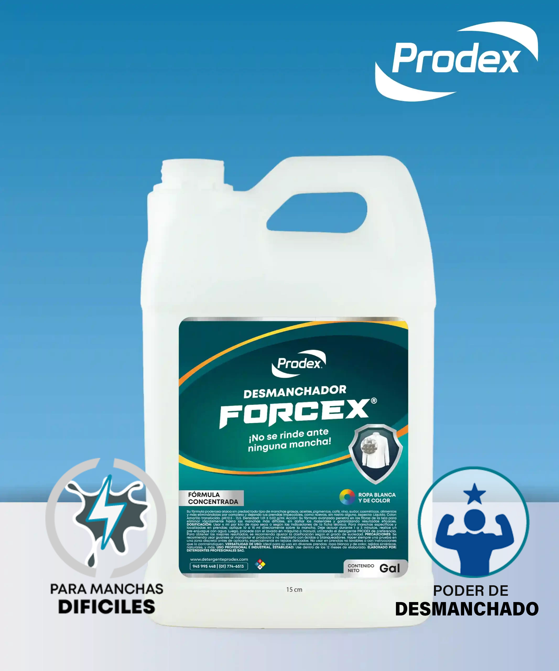 desmanchador forcex manchas dificiles prodex peru LIMA